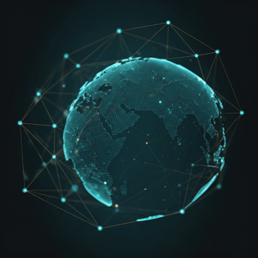 Global data network visualization